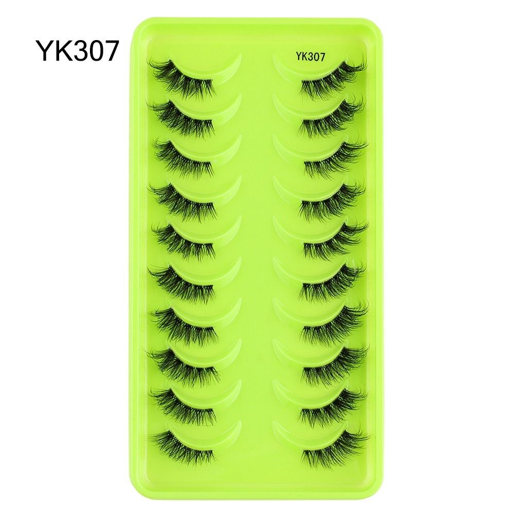 Faux Mink Half Lashes Natural Look Clear Band Fake Eyelashes